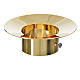 Sliding wax collector in brass for Paschal candles, 8cm diameter s2