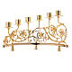 Pair of candelabra with 6 arms in cast brass, Baroque style 30x50cm s4