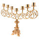 Baroque candelabra in brass for liquid wax candles s4