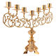 Baroque candelabra in brass for liquid wax candles s5