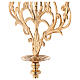 Baroque style candelabra in gold cast brass 61cm, 5 arms s7
