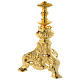 Candelabra for seven lights with glass and gold brass cartridge s5