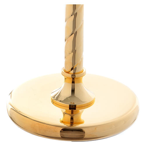 Three light candle holder 40 inc, gold-plated 4