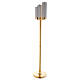 Three light candle holder 40 inc, gold-plated s1
