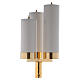 Three light candle holder 40 inc, gold-plated s2