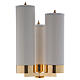 Three light candle holder 40 inc, gold-plated s3