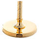 Three light candle holder 40 inc, gold-plated s4