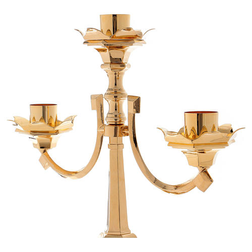 Baroque candle holder, classic style 3 flames 100 cm 2