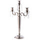 Candle holder 3 branches 55 cm tall, nickel s3