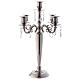 Candle holder 5 branches 55 cm tall, nickel s1
