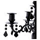 Candle holder Black 5 flames 38x55 cm s2