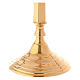 STOCK Candelabro a sette fiamme in ottone dorato s5