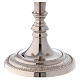 Candle holder three flame in silver-plated brass s3
