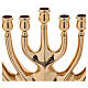 Candle holder 9 flames golden brass s2
