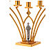 Altar brass candelabrum, 7 arms, h 35 cm s2