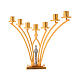Altar brass candelabrum, 7 arms, h 35 cm s3