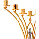 Altar brass candelabrum, 7 arms, h 35 cm s4