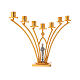 Altar brass candelabrum, 7 arms, h 35 cm s5