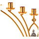 Altar brass candelabrum, 7 arms, h 35 cm s6