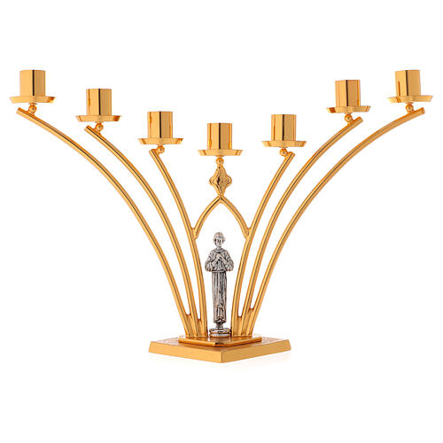 Lamp for cafeteria in brass, 7 flame h. 35 cm 1