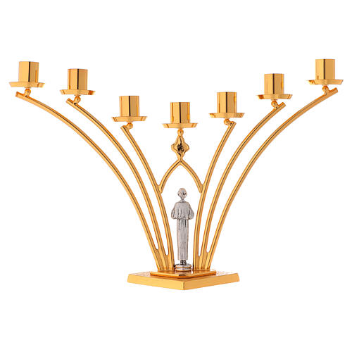 Lamp for cafeteria in brass, 7 flame h. 35 cm 7