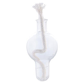 Glass bulb for liquid wax candle, 10 pcs pack