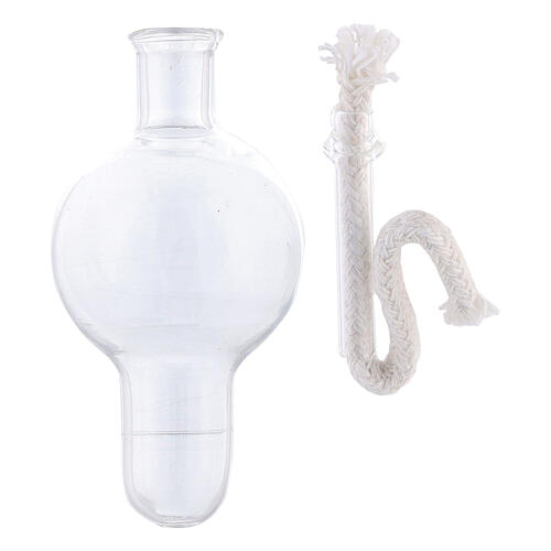 Glass bulb for liquid wax candle, 10 pcs pack 2