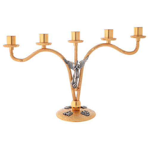 Lamp for cafeteria in brass, 5 flame h. 30 cm 1