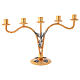 Lamp for cafeteria in brass, 5 flame h. 30 cm s1