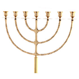 Kandelaber 7-flammig aus poliertem Messing, vergoldet – Höhe 150 cm