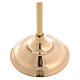 Seven flame candelabrum of polished brass, 60 in s4