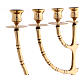 Seven flame candelabrum of polished brass, 60 in s6