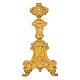 Candeliere stile barocco finitura ottone satinato 80 cm s3