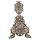 Candeliere stile barocco fusione in bronzo finitura argentata 100 cm s3