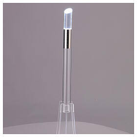 White LED plexiglass candlestick, 42.5 in