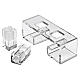 Set candeliere trasparente 10 cm plexiglass Pical Arte s4