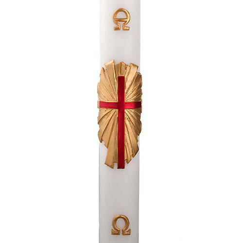 Paschal candle golden cross decoration 1