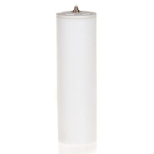 Kerze Flüßigwachs mit Kartusche Durcmesser 8 cm 3