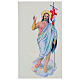 Decalcomania per cero pasquale Cristo Risorto 20 cm s1