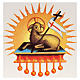 Religious Decal with Resurrected Lamb.for Paschal candle s1