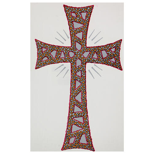 Abziehbild für Osterkerze: glorreiches Kreuz 1
