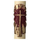 Paschal Candle, Risen Jesus with gold and red backgound s2