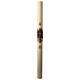 Paschal Candle, Risen Jesus with gold and red backgound s3