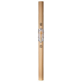 Paschal Candle with Risen Jesus decoration