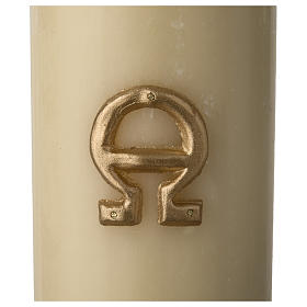 Paschal Candle, Risen Jesus with golden background s6