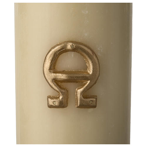 Paschal Candle, Risen Jesus with golden background 6