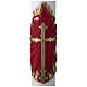 White Paschal Candle, antique cross s2