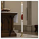 White Paschal Candle, antique cross s2