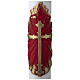 White Paschal Candle, antique cross s3