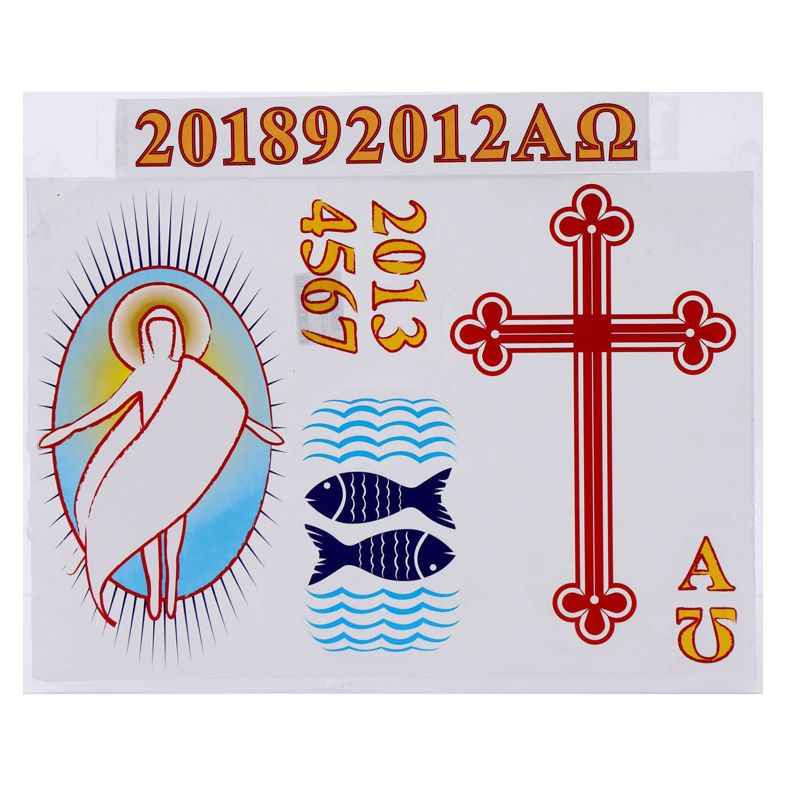 Stickers for Paschal candle, set D. online sales on
